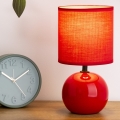 Atmosphera - Stolní lampa TIMÉO 1xE14/60W/230V červená