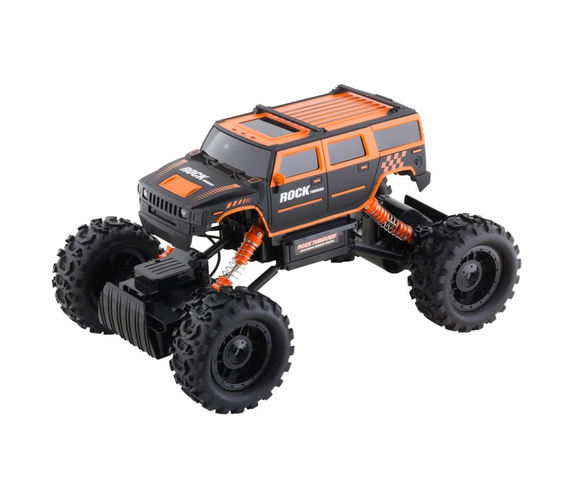 Buddy Toys Auto Rock Climber na dálkové ovládání černá/oranžová 