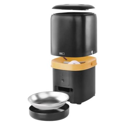 Automatický dávkovač krmiva 4 l/5V/3xD černý Wi-Fi