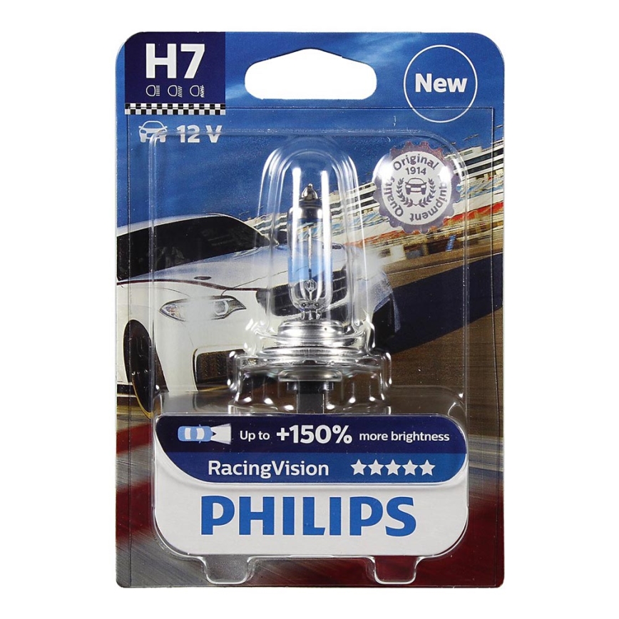 Autožárovka Philips RACINGVISION 12972RVB1 H7 PX26d/55W/12V 3500K