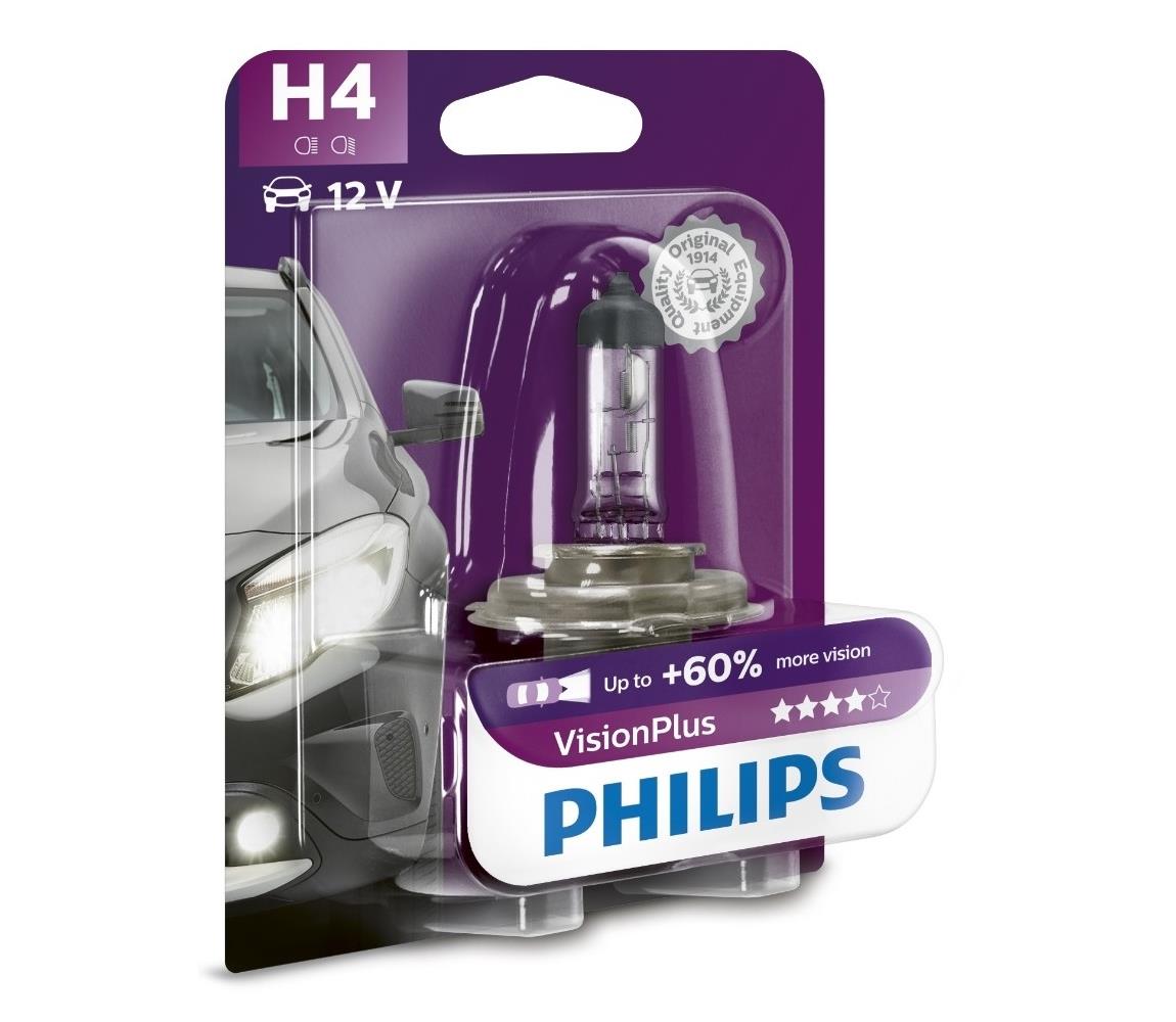 Philips Autožárovka Philips VISION PLUS 12342VPB1 H4 P43t-38/55W/12V 