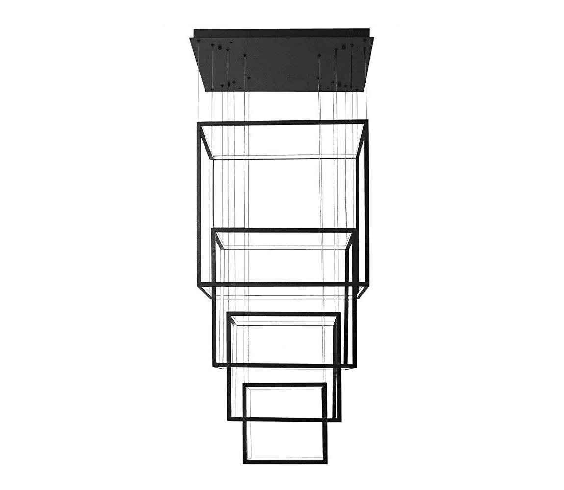 Azzardo AZ3139 Azzardo - LED Stmívatelný lustr na lanku OPERA LED/329W/230V černá AZ3139