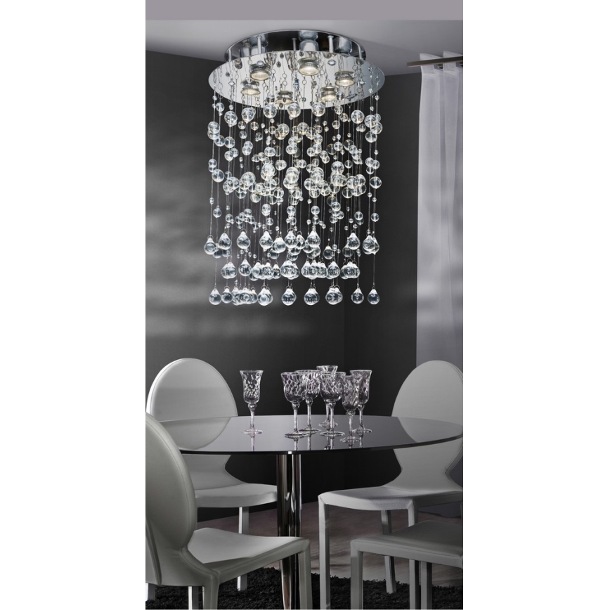 Azzardo AZ0269 - Křišťálové stropní svítidlo COMET 6xGU10/40W/230V