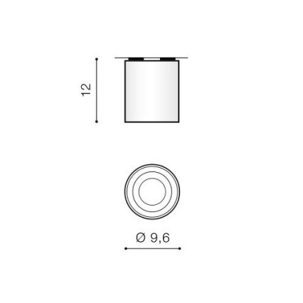 Azzardo AZ0781 - Stropní svítidlo BROSS 1xGU10/50W/230V