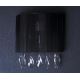 Azzardo AZ0913 - Nástěnné svítidlo SIDNEY 1xE14/40W/230V černá