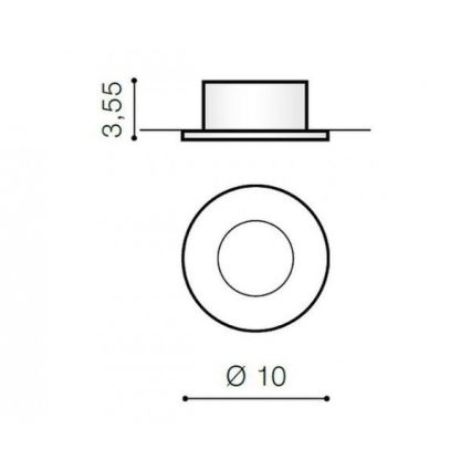 Azzardo AZ1714 - Venkovní zápustné svítidlo OSCAR 1xGU10/50W/230V IP44