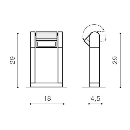 Azzardo AZ2128 - LED Venkovní lampa FRAME LED/8W/230V IP54