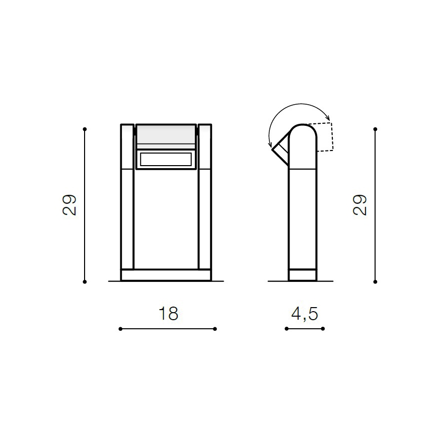 Azzardo AZ2128 - LED Venkovní lampa FRAME LED/8W/230V IP54