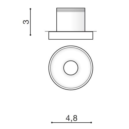 Azzardo AZ2234 - LED Podhledové svítidlo OKA 1xLED/3W/230V