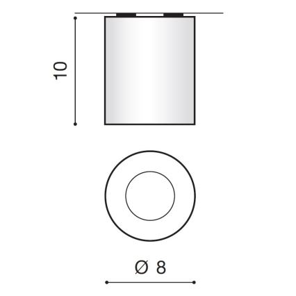 Azzardo AZ2558 - Venkovní stropní svítidlo ARO 1xGU10/50W/230V IP54