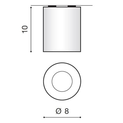 Azzardo AZ2559 - Venkovní stropní svítidlo ARO 1xGU10/50W/230V IP54