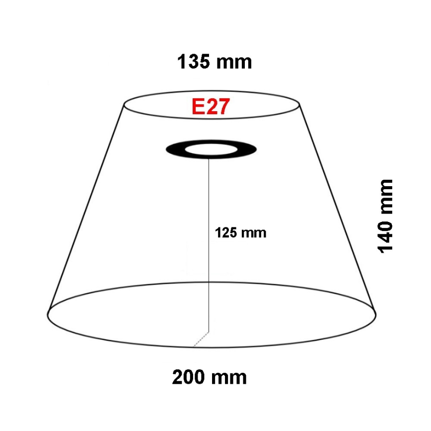 Azzardo AZ2598 - Stínidlo SHADE pr. 200mm šedá