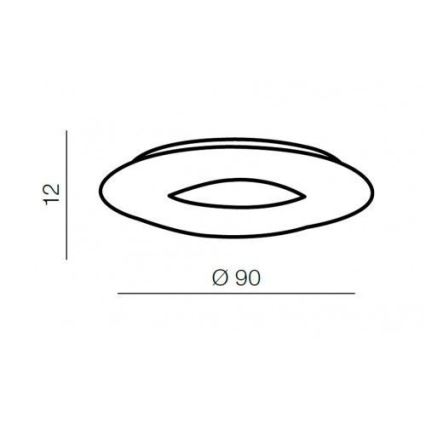 Azzardo AZ2671 - LED Stmívatelné stropní svítidlo DONUT LED/216W/230V + DO