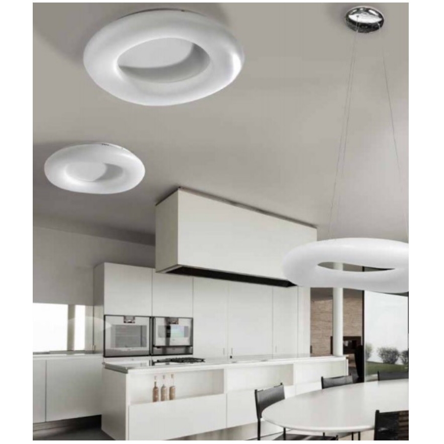 Azzardo AZ2672 - LED Stmívatelný lustr na lanku DONUT 1xLED/64W/230V+ dálkové ovládání