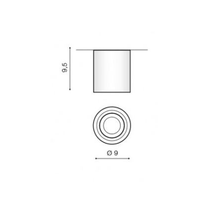 Azzardo AZ2690 - Koupelnové stropní svítidlo BRANT 1xGU10/50W/230V IP44