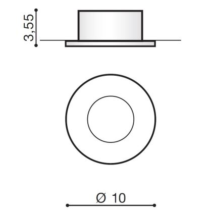 Azzardo AZ2692 - Venkovní zápustné svítidlo OSCAR 1xGU10/50W/230V IP44