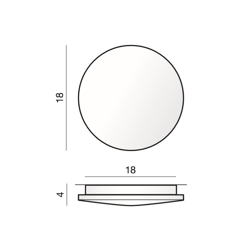 Azzardo AZ2715 - LED Stropní svítidlo ANCONA 1xLED/12W/230V