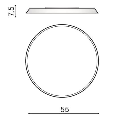 Azzardo AZ2739 - LED Stropní svítidlo CORTONA LED/50W/230V 4000K