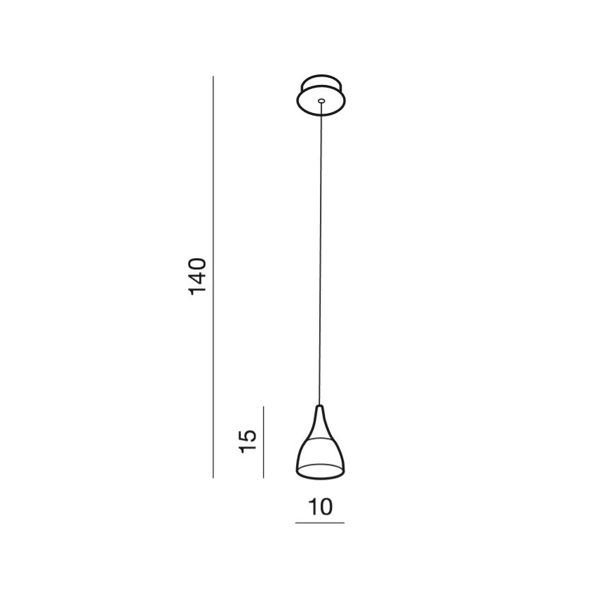 Azzardo AZ2847 - LED Lustr na lanku DALMATIA 1xLED/5W/230V