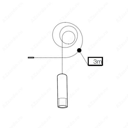 Azzardo AZ3457 - Závěs ZIKO 1xG9/40W/230V