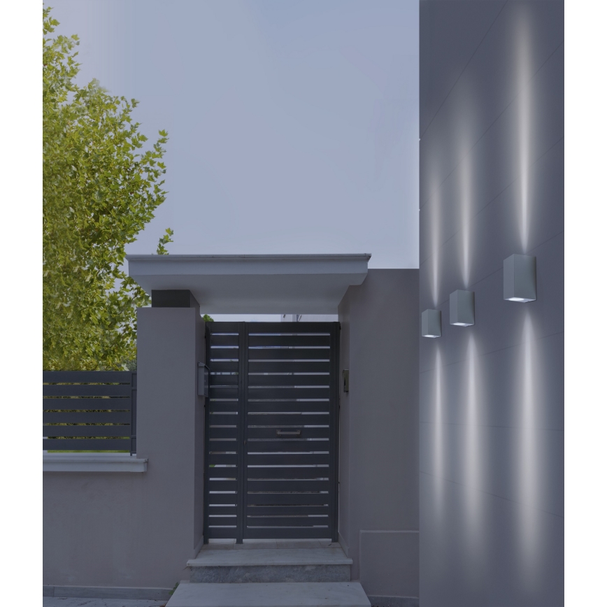 Azzardo AZ4267 - Venkovní nástěnné svítidlo RIMINI 1xGU10/35W/230V IP54 hranatý