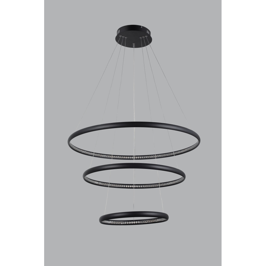 Azzardo AZ4428 - LED Lustr na lanku BRIGHTON LED/55W/230V černá