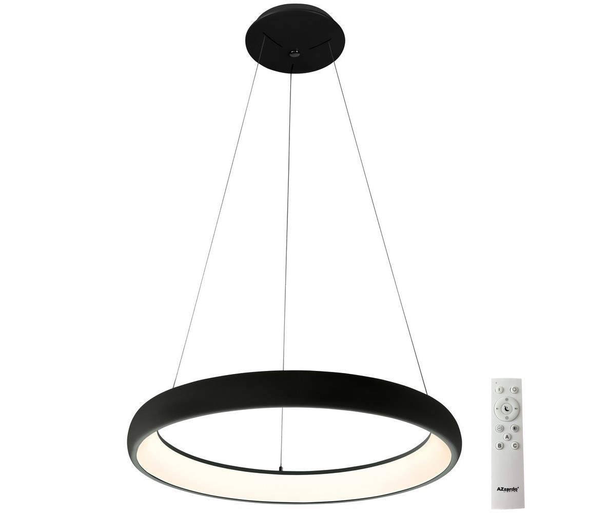 Azzardo Azzardo AZ5066 - LED Stmívatelný lustr na lanku ANTONIO LED/80W/230V černá + DO AZ5066