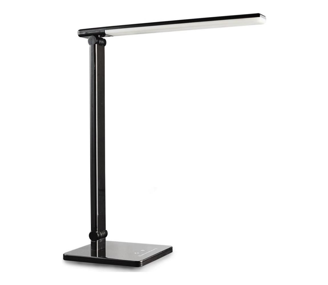 B.K.Licht B.K. Licht 1004 - LED Stmívatelná dotyková stolní lampa s USB LED/5W/230V černá P5411