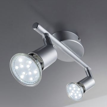 B.K.Licht 30-01-02-T - LED Bodové svítidlo ESENTIALS 2xGU10/3W/230V 3000K