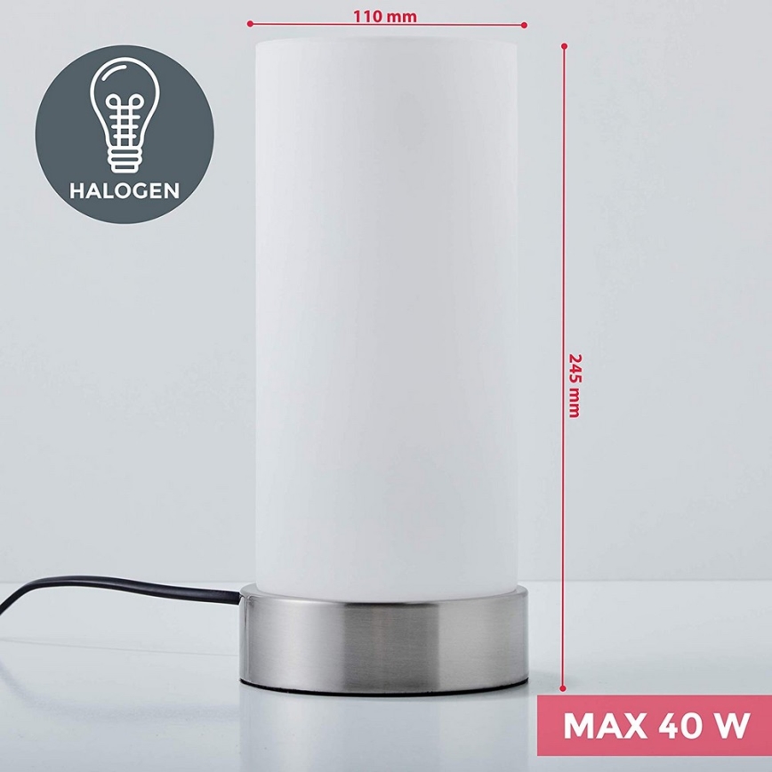 B.K. Licht BKL 1094 - Stolní dotyková lampa 1xE14/40W/230V