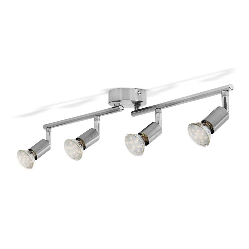 B.K.Licht BKL1024 - LED Bodové svítidlo ESENTIALS 4xGU10/3W/230V 3000K