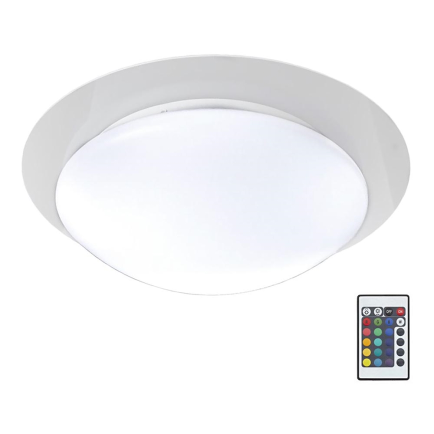 B.K.Licht BKL1025 - LED RGB Stmívatelné koupelnové stropní svítidlo ASKELLA LED/12W/230V IP44 + dálkové ovládání