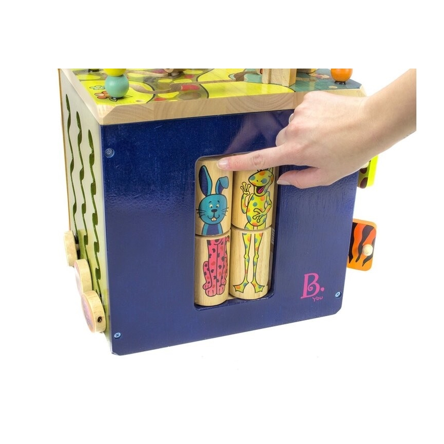 B-Toys - Interaktivní krychle Zoo gumovník