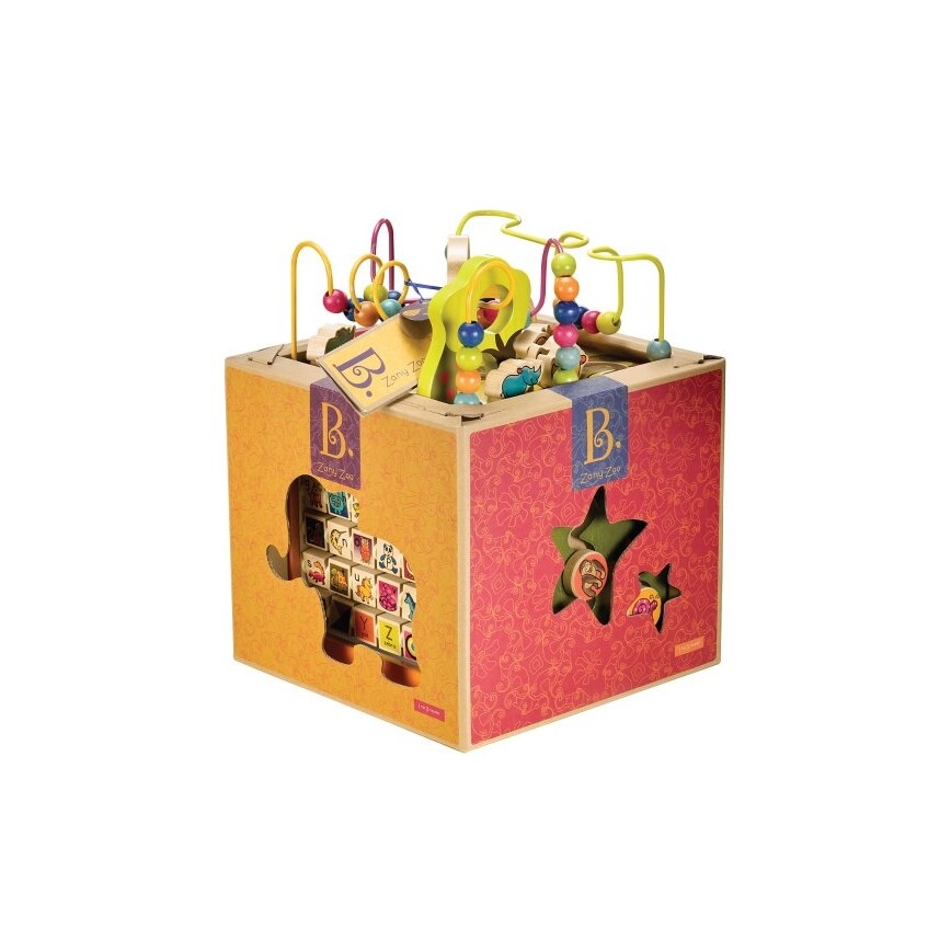 B-Toys - Interaktivní krychle Zoo gumovník