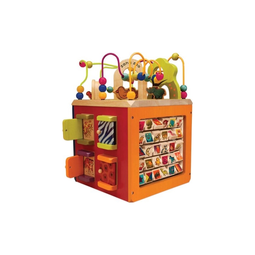 B-Toys - Interaktivní krychle Zoo gumovník