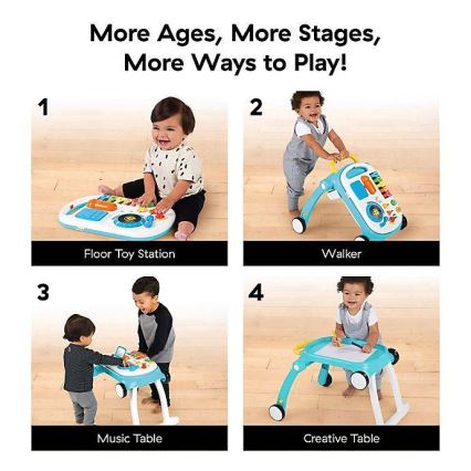 Baby Einstein - Chodítko s aktivitami 4v1 MUSICAL MIX ‘N ROLL 3xAA