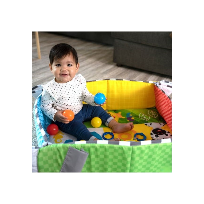 Baby Einstein - Dětská hrací deka 5v1 PATCH'S COLOR PLAYSPACE 3xAAA