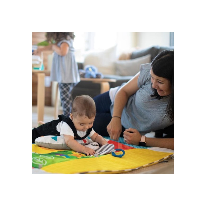 Baby Einstein - Dětská hrací deka 5v1 PATCH'S COLOR PLAYSPACE 3xAAA