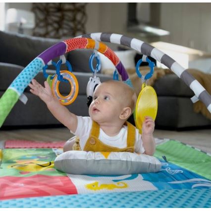 Baby Einstein - Dětská hrací deka 5v1 PATCH'S COLOR PLAYSPACE 3xAAA