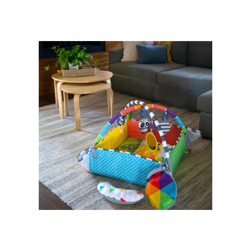 Baby Einstein - Dětská hrací deka 5v1 PATCH'S COLOR PLAYSPACE 3xAAA