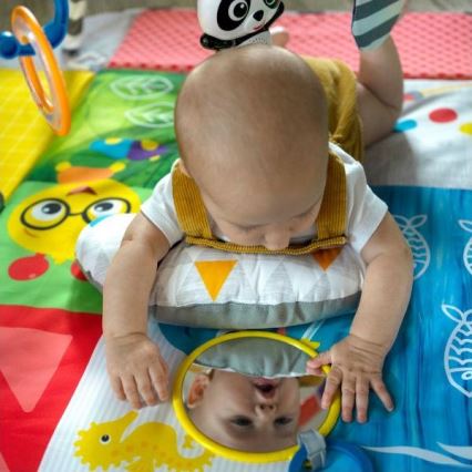 Baby Einstein - Dětská hrací deka 5v1 PATCH'S COLOR PLAYSPACE 3xAAA