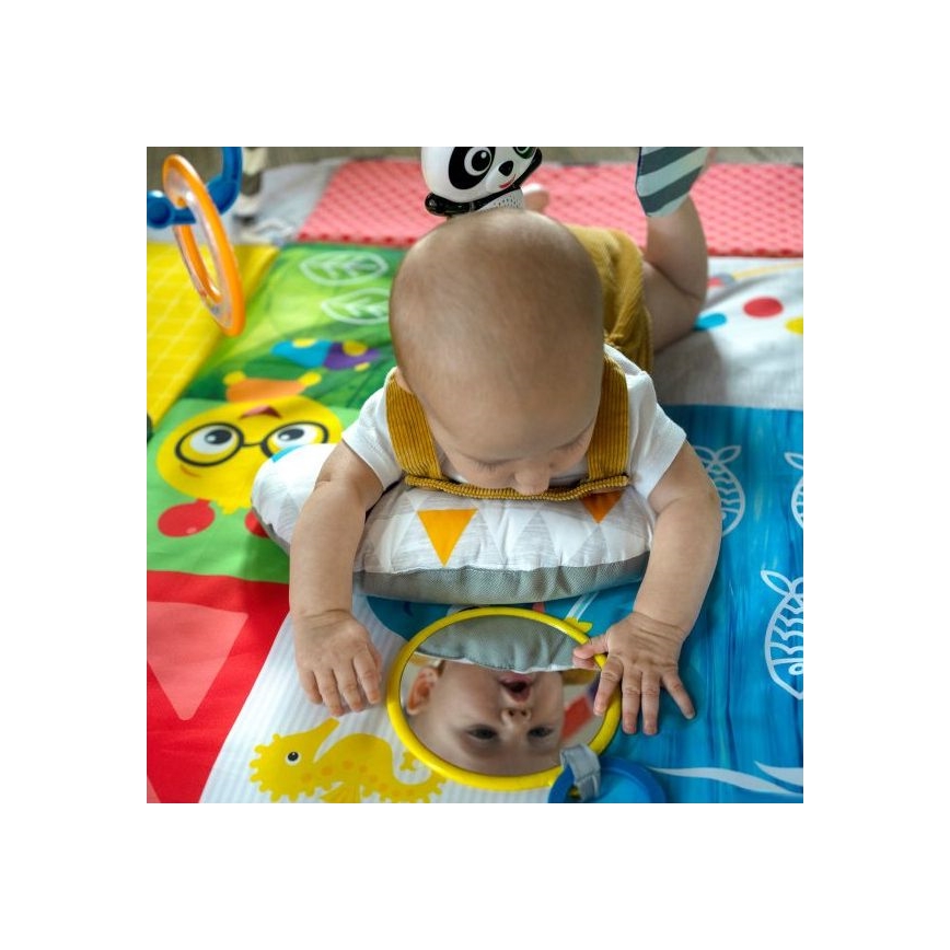 Baby Einstein - Dětská hrací deka 5v1 PATCH'S COLOR PLAYSPACE 3xAAA