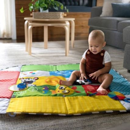 Baby Einstein - Dětská hrací deka 5v1 PATCH'S COLOR PLAYSPACE 3xAAA