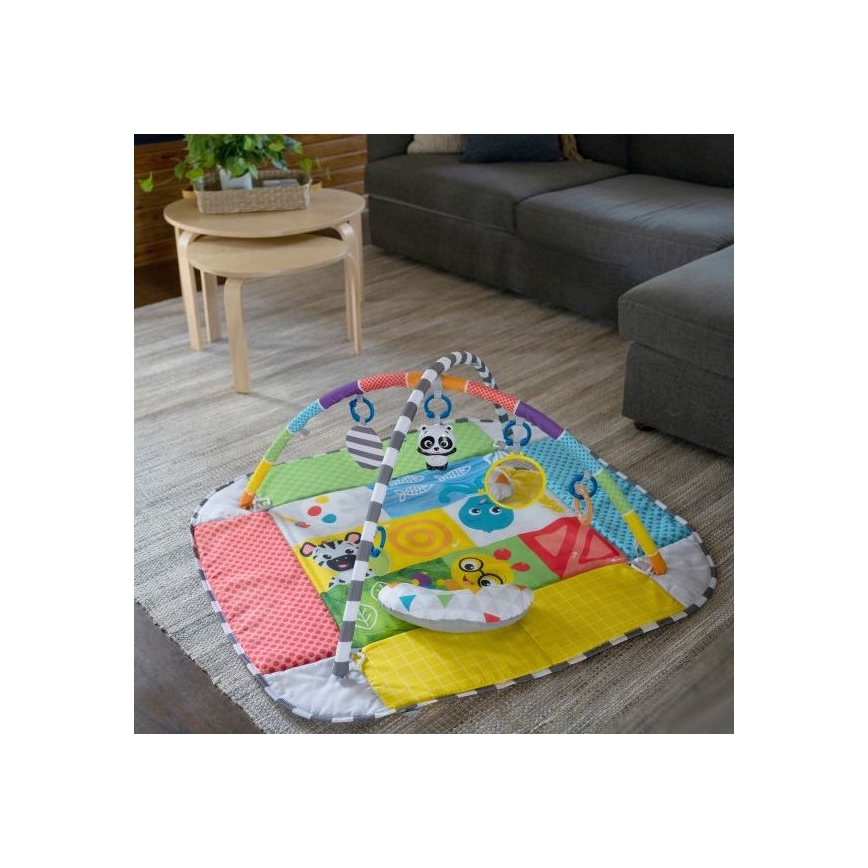 Baby Einstein - Dětská hrací deka 5v1 PATCH'S COLOR PLAYSPACE 3xAAA