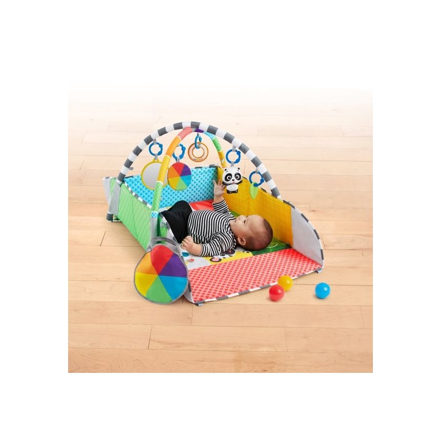 Baby Einstein - Dětská hrací deka 5v1 PATCH'S COLOR PLAYSPACE 3xAAA