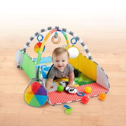 Baby Einstein - Dětská hrací deka 5v1 PATCH'S COLOR PLAYSPACE 3xAAA