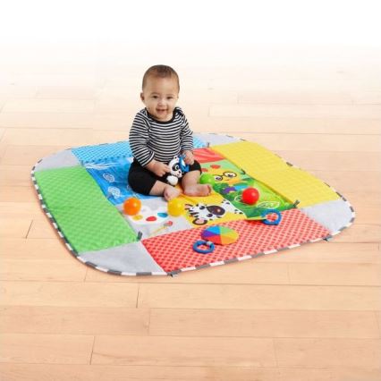 Baby Einstein - Dětská hrací deka 5v1 PATCH'S COLOR PLAYSPACE 3xAAA