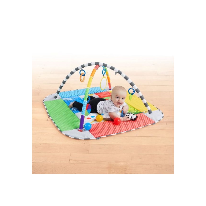Baby Einstein - Dětská hrací deka 5v1 PATCH'S COLOR PLAYSPACE 3xAAA
