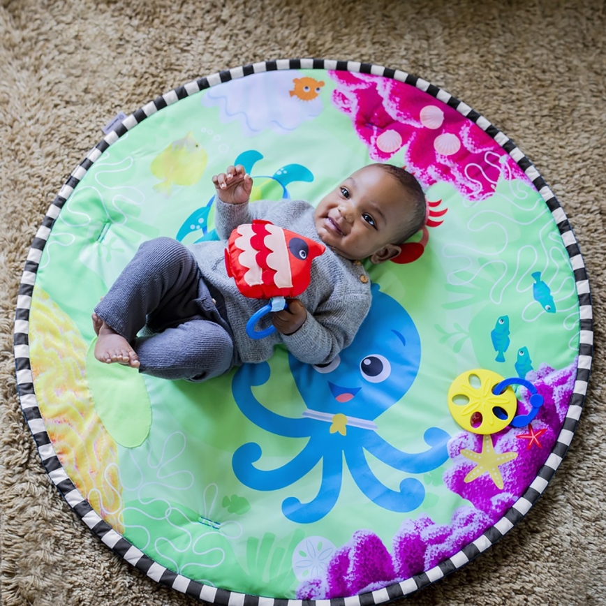 Baby Einstein - Dětská hrací deka s vodní podložkou 2v1 SEA FLOOR EXPLORERS
