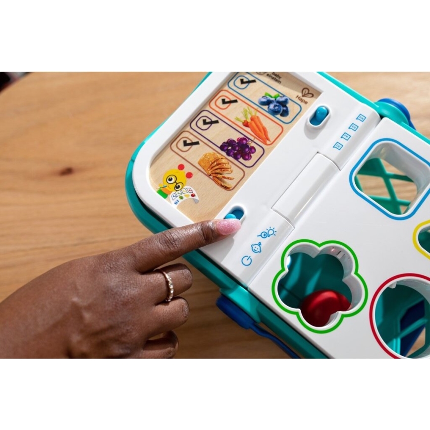 Baby Einstein - Dětský interaktivní nákupní košík MAGIC TOUCH HAPE 3xAAA